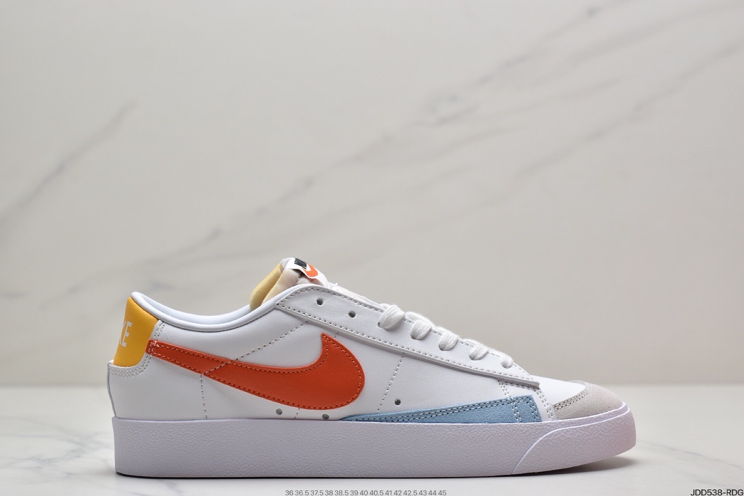120 耐克Blazer Low ’1977 Vintage”White/Light Blue/Grey”经典板鞋DC4769-105