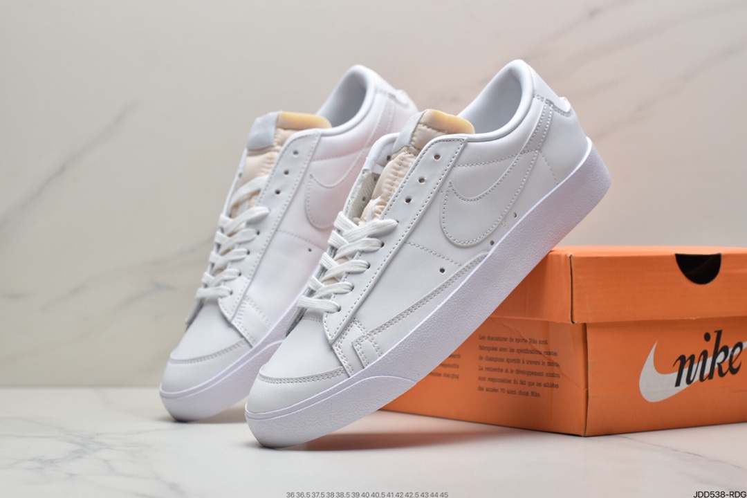 120 耐克Blazer Low ’1977 Vintage”White/Light Blue/Grey”经典板鞋DC4769-105