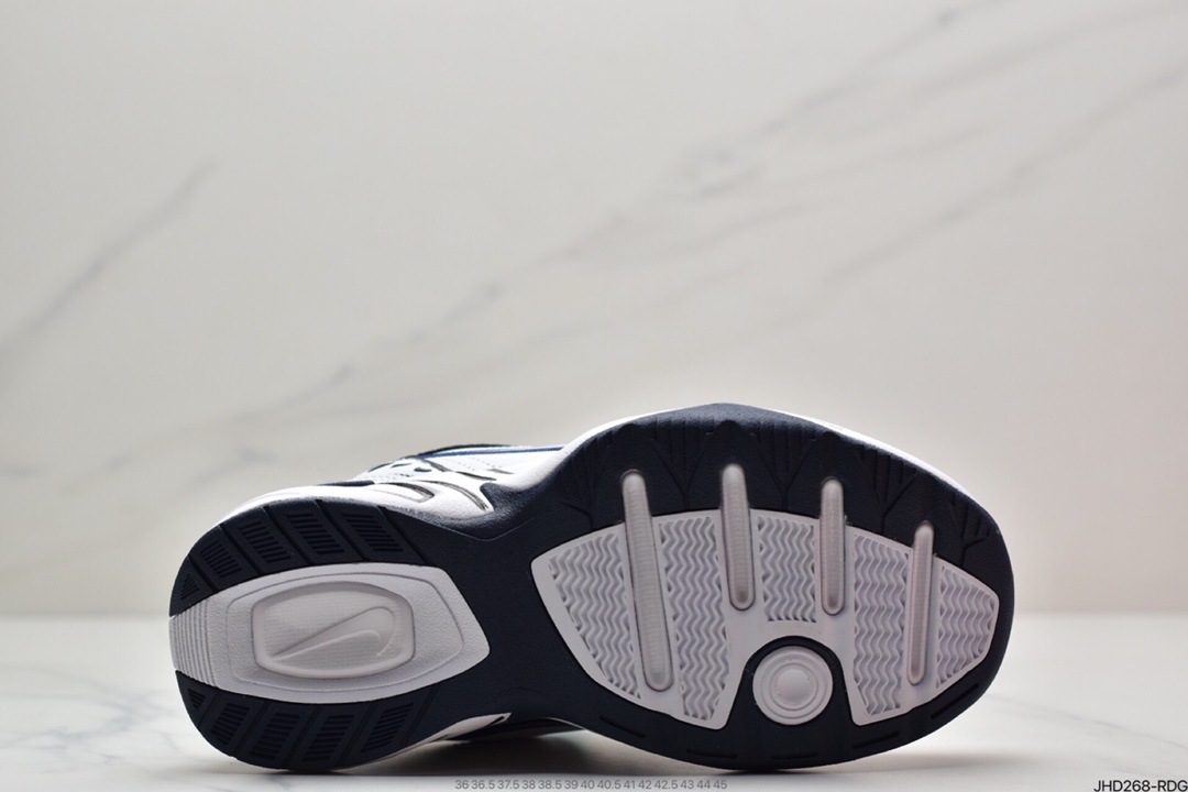 190 耐克Nike Air Monarch IV耐克黑红白蓝色二次元跑鞋复古老爹鞋415445-102