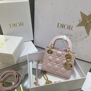 Dior Lady Handbags Crossbody & Shoulder Bags Pink Epi Lambskin Sheepskin Mini