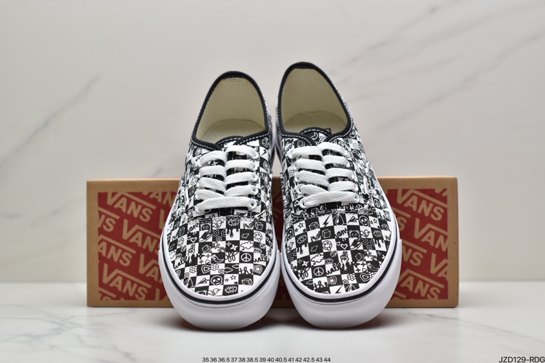140 万斯Vans Authentic 经典安娜海姆 4孔低帮硫化滑板鞋休闲板鞋