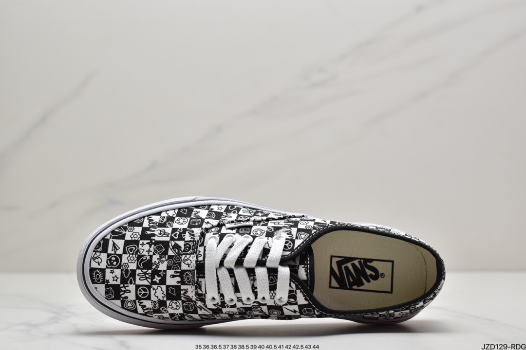 140 万斯Vans Authentic 经典安娜海姆 4孔低帮硫化滑板鞋休闲板鞋