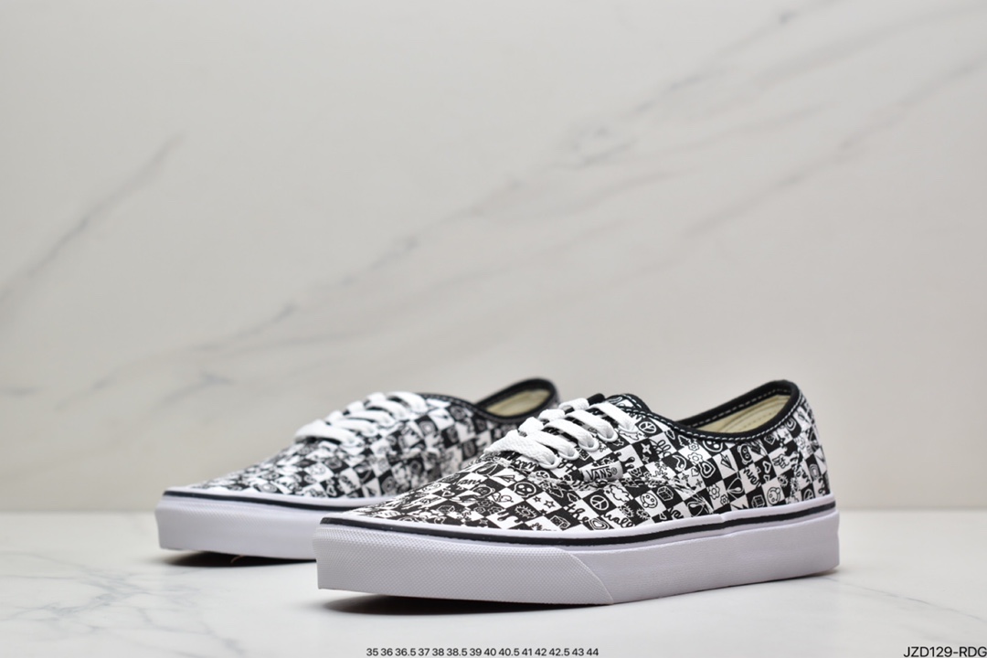 140 万斯Vans Authentic 经典安娜海姆 4孔低帮硫化滑板鞋休闲板鞋