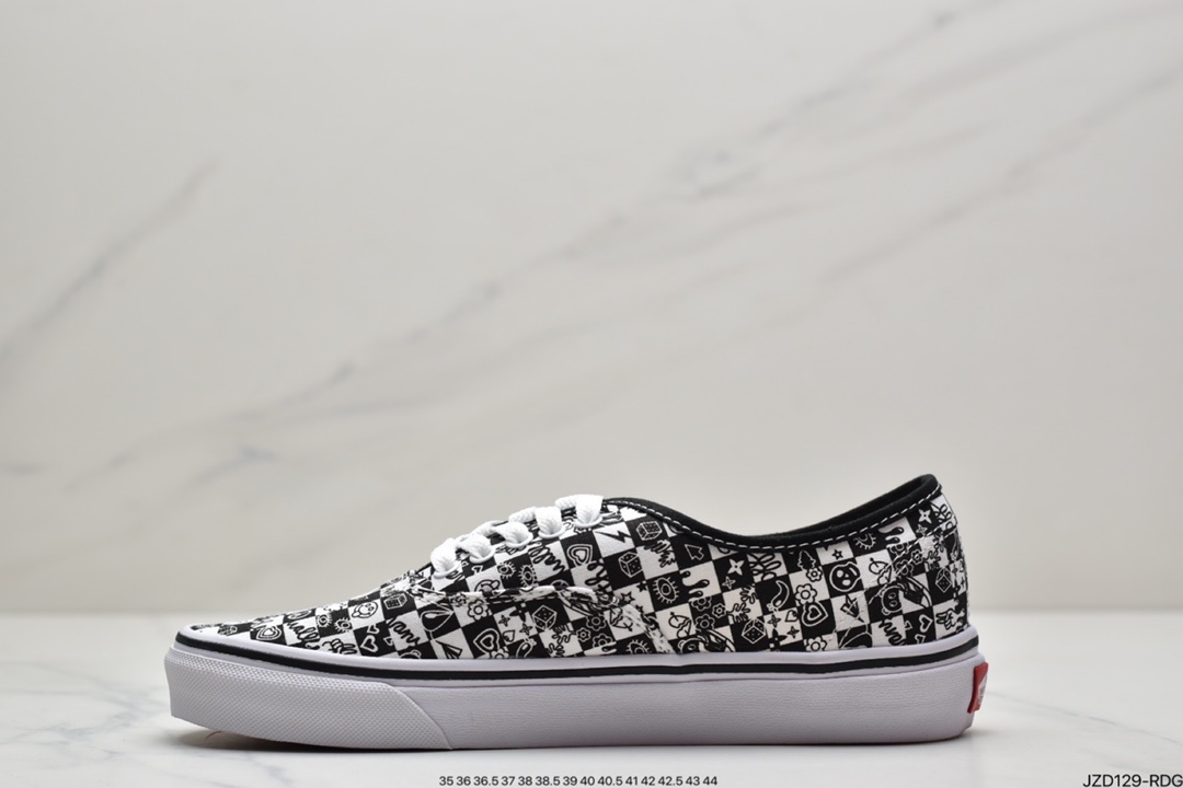 140 万斯Vans Authentic 经典安娜海姆 4孔低帮硫化滑板鞋休闲板鞋
