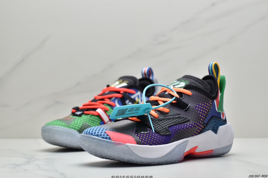 200 乔丹Air Jordan Why Not Zer0.4PF威少4拼接休闲运动篮球运动鞋DD1133-103