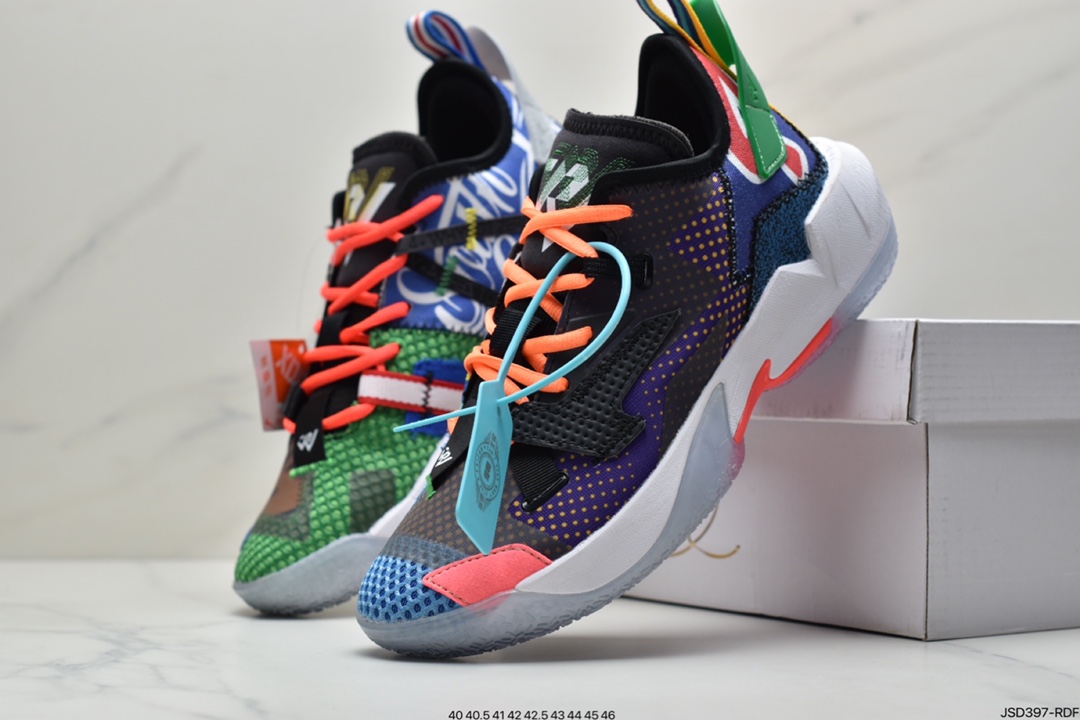 200 乔丹Air Jordan Why Not Zer0.4PF威少4拼接休闲运动篮球运动鞋DD1133-103
