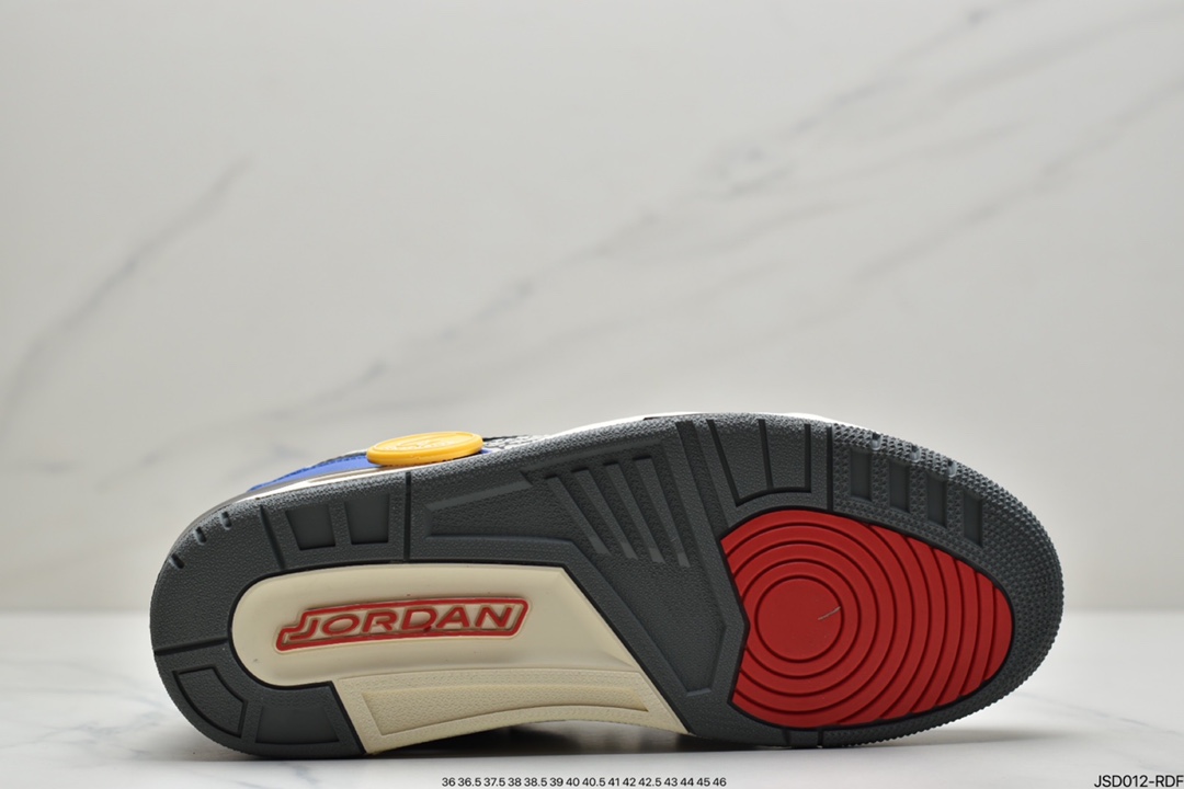 200  Air Jordan  Legacy 三合312 ”橘白”有着交错结合的设计AQ4160-140