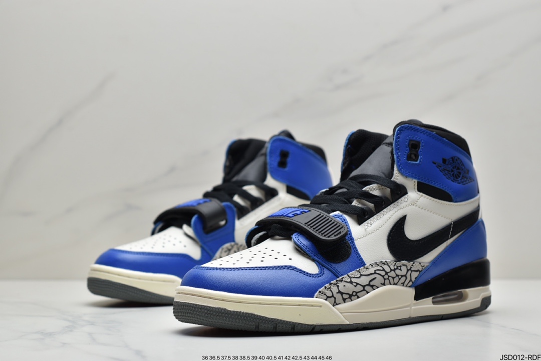 200  Air Jordan  Legacy 三合312 ”橘白”有着交错结合的设计AQ4160-140