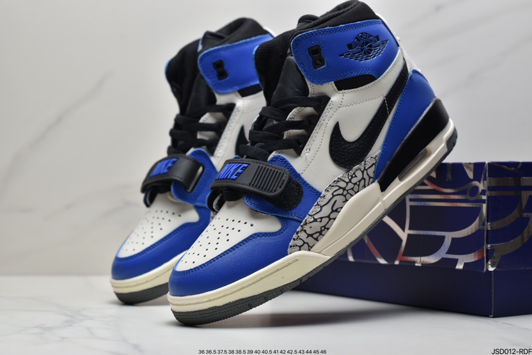 200  Air Jordan  Legacy 三合312 ”橘白”有着交错结合的设计AQ4160-140
