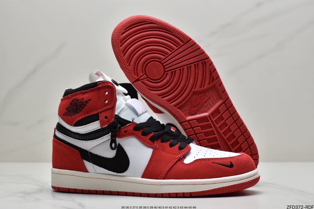 280 Air Jordan 1 High Switch 拉链拉链设计暗藏玄机CW6576-200
