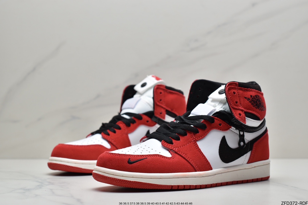 280 Air Jordan 1 High Switch 拉链拉链设计暗藏玄机CW6576-200