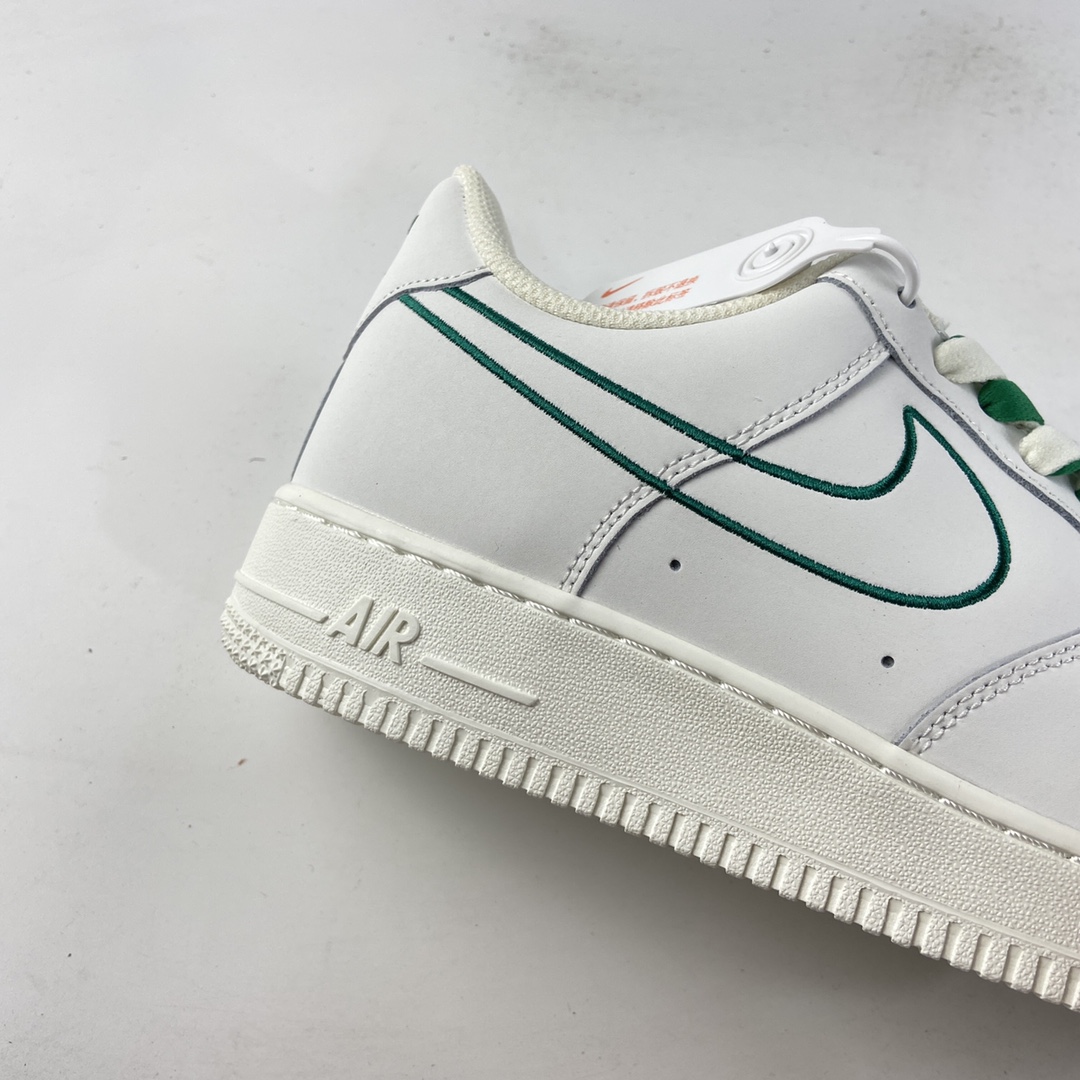 P220  NIKE Air Force 1’07 Low“米白绿电绣勾”空军一号低帮休闲板鞋 CL6326-128