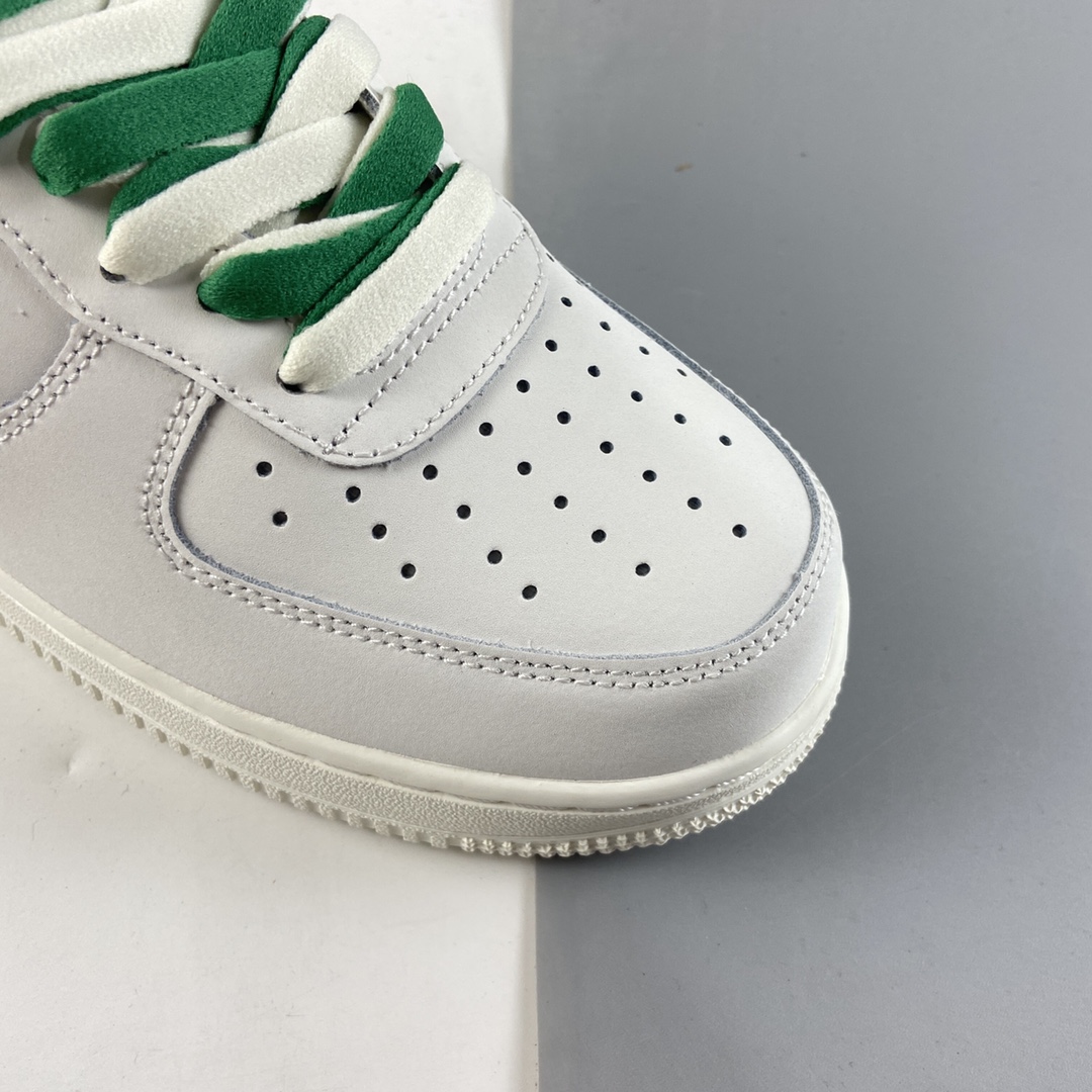 P220  NIKE Air Force 1’07 Low“米白绿电绣勾”空军一号低帮休闲板鞋 CL6326-128
