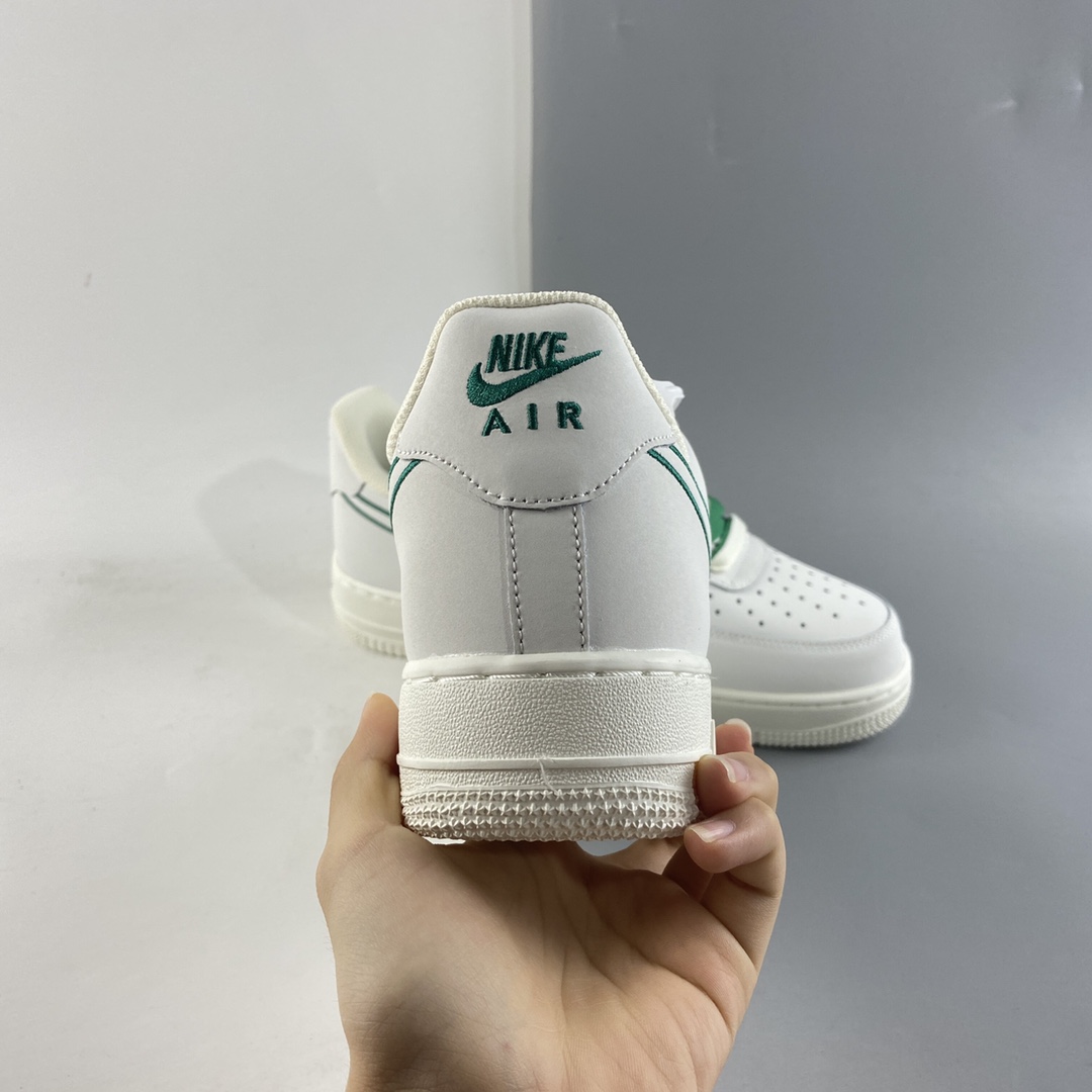 P220  NIKE Air Force 1’07 Low“米白绿电绣勾”空军一号低帮休闲板鞋 CL6326-128