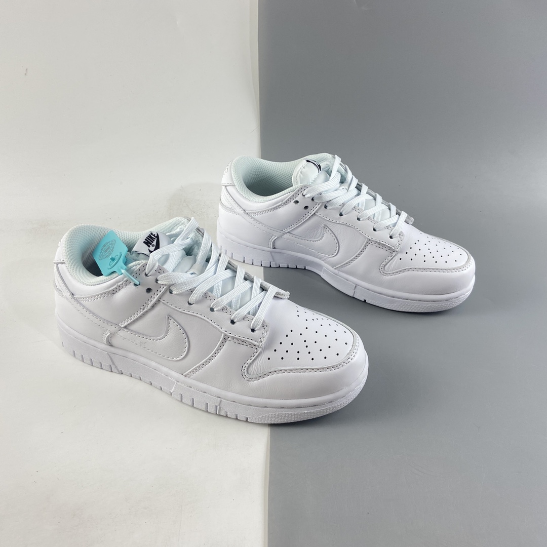 P210  NIKE SB Dunk Low Prm 纯白配色SB扣碎篮板时尚休闲板鞋 DD1503-109