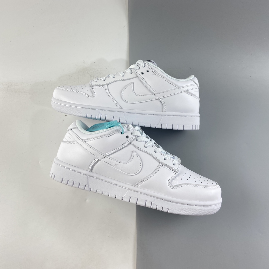 P210  NIKE SB Dunk Low Prm 纯白配色SB扣碎篮板时尚休闲板鞋 DD1503-109