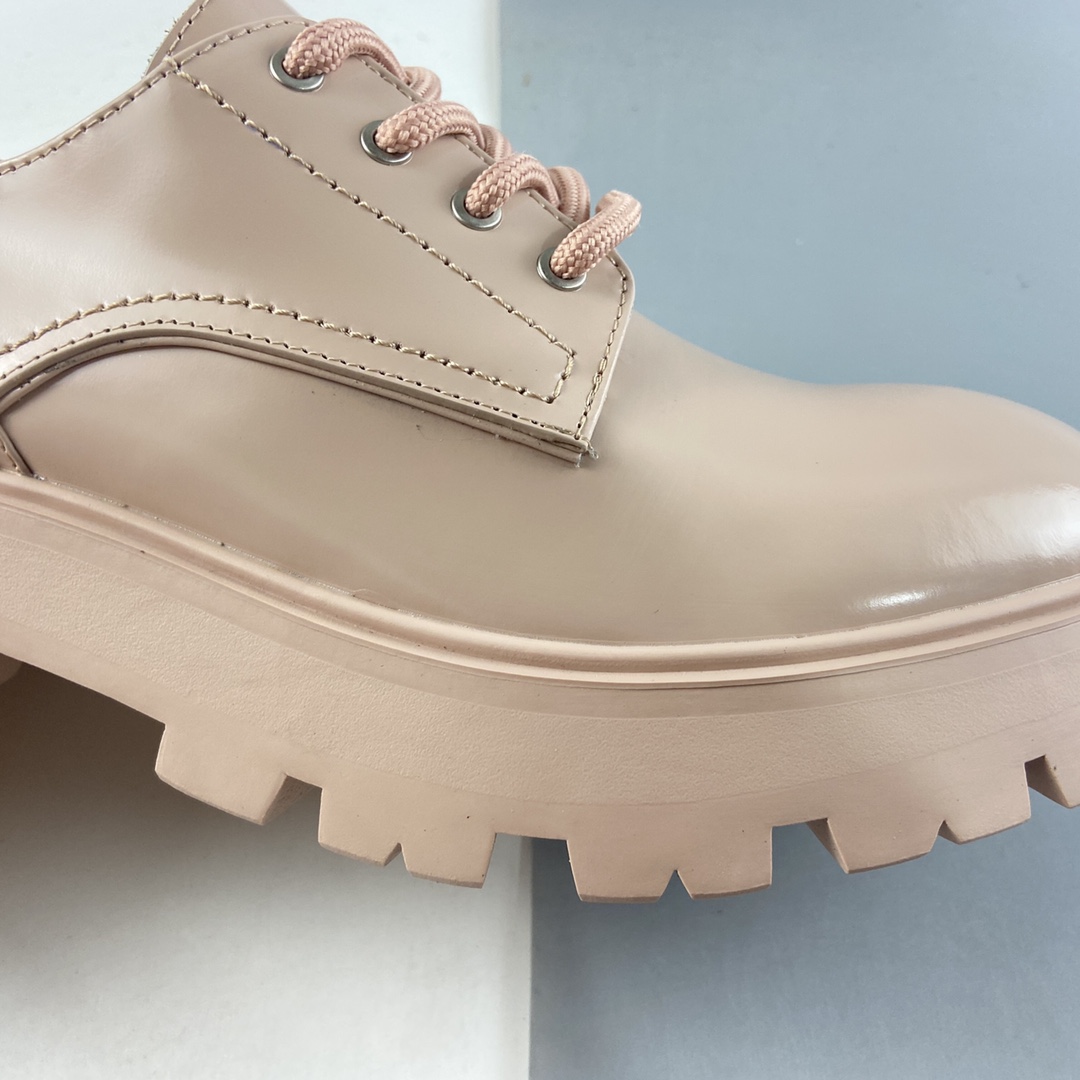 P360  意大利高奢品牌亚历山大·麦昆Alexander McQueen Wander Chunky Leather Brogues漫步系列女士系带厚底老爹朋克风机车马丁靴布洛克鞋