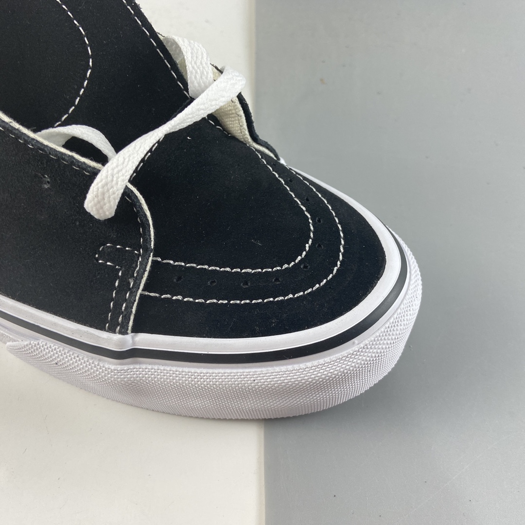 P160  Vans SK8-Hi 范斯官方黑色棋盘格侧边印花条纹字母高帮板鞋 VN0A4BUWTEZ