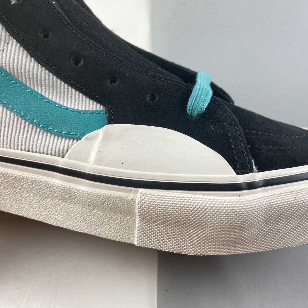 P160  Vans SK8-Hi X 滑手FABIANA.DELFINO 秋冬合作款 灯芯绒黑绿高 VN0A4BVAKO9