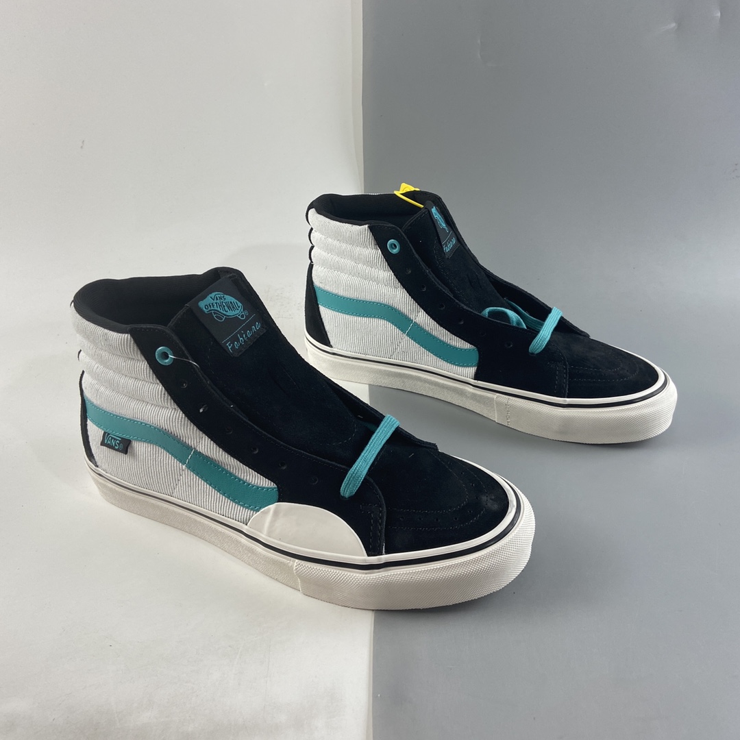 P160  Vans SK8-Hi X 滑手FABIANA.DELFINO 秋冬合作款 灯芯绒黑绿高 VN0A4BVAKO9