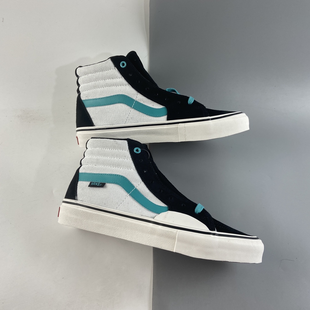 P160  Vans SK8-Hi X 滑手FABIANA.DELFINO 秋冬合作款 灯芯绒黑绿高 VN0A4BVAKO9