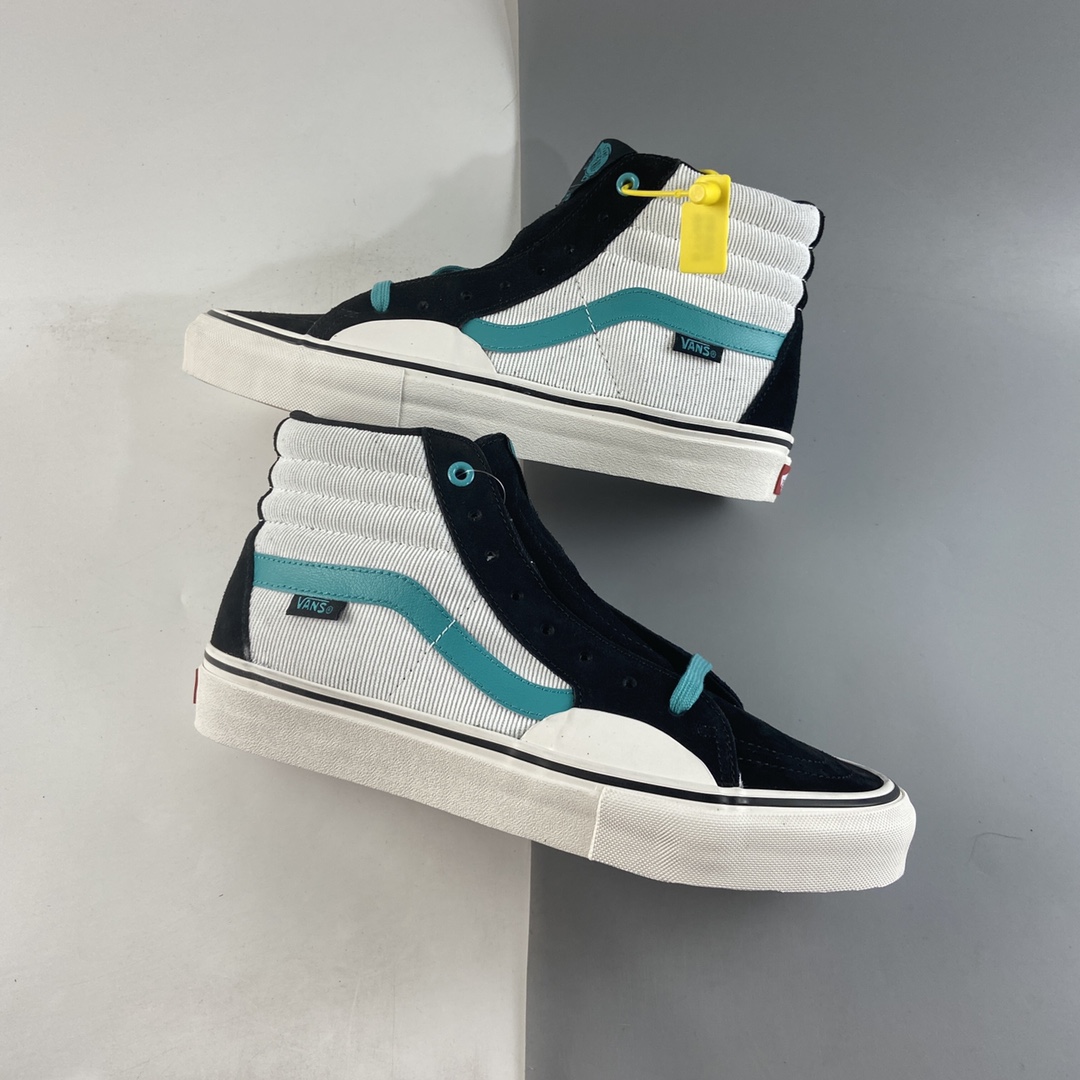 P160  Vans SK8-Hi X 滑手FABIANA.DELFINO 秋冬合作款 灯芯绒黑绿高 VN0A4BVAKO9