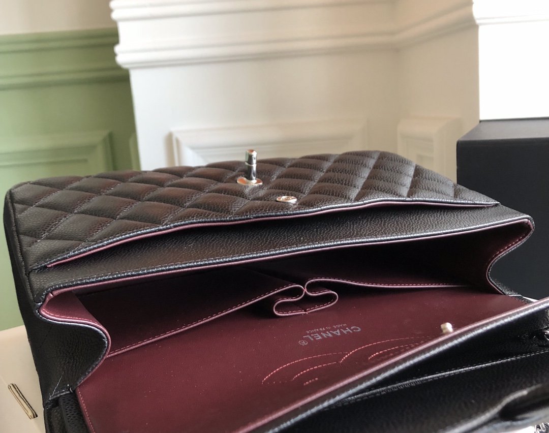 特级白金版 Chanel ClassicFlap牛皮球纹cf 30 8