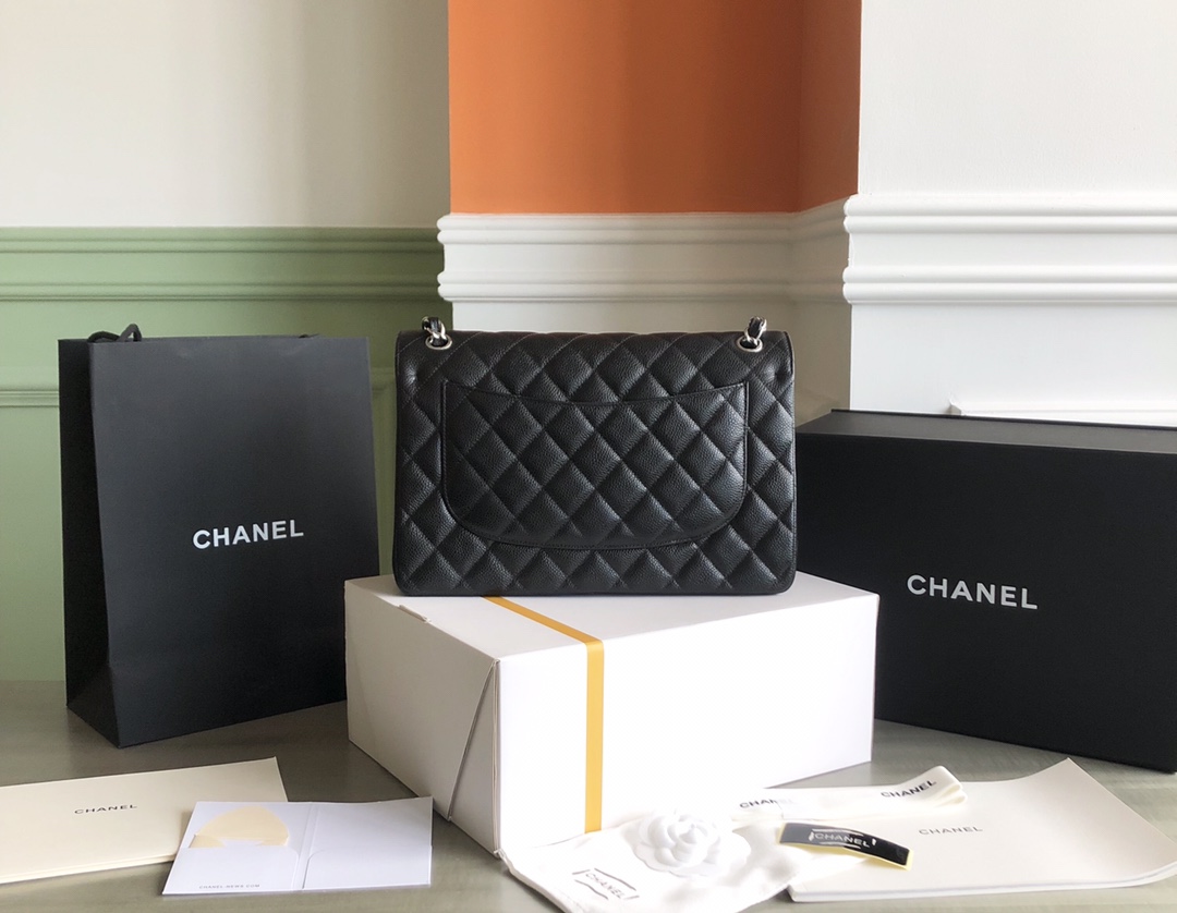 特级白金版 Chanel ClassicFlap牛皮球纹cf 30 2