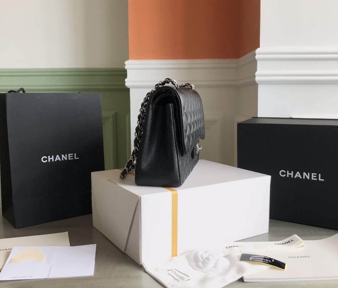 特级白金版 Chanel ClassicFlap牛皮球纹cf 30 3