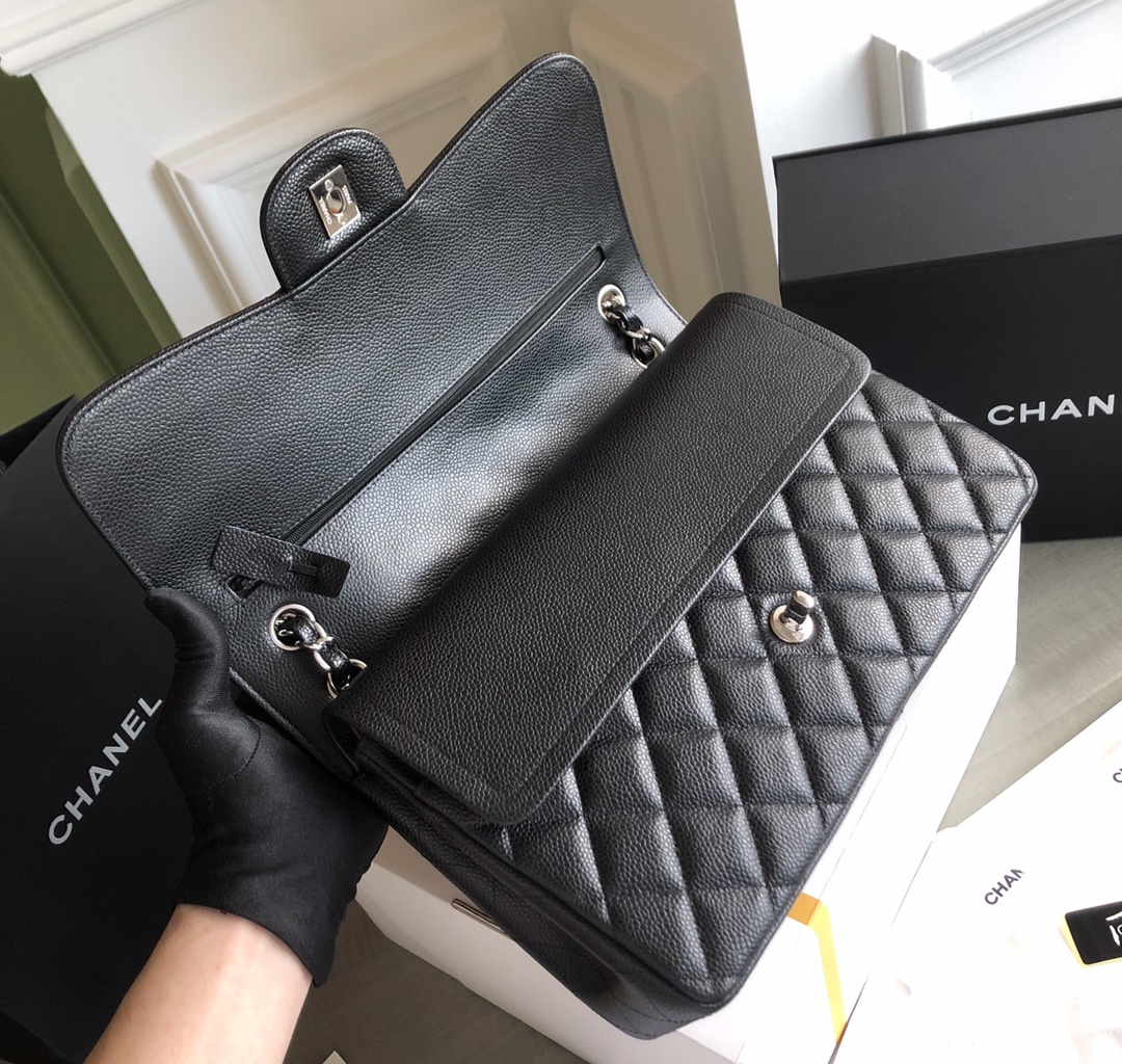 特级白金版 Chanel ClassicFlap牛皮球纹cf 30 7