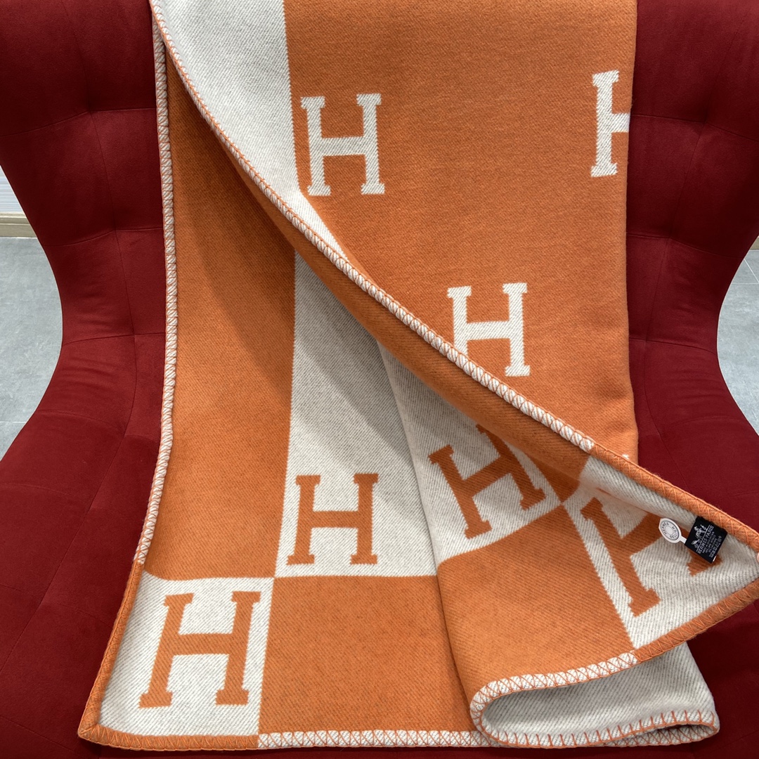 [Blanket Series][Orange] High-order version Hermes must-enter classic H blank