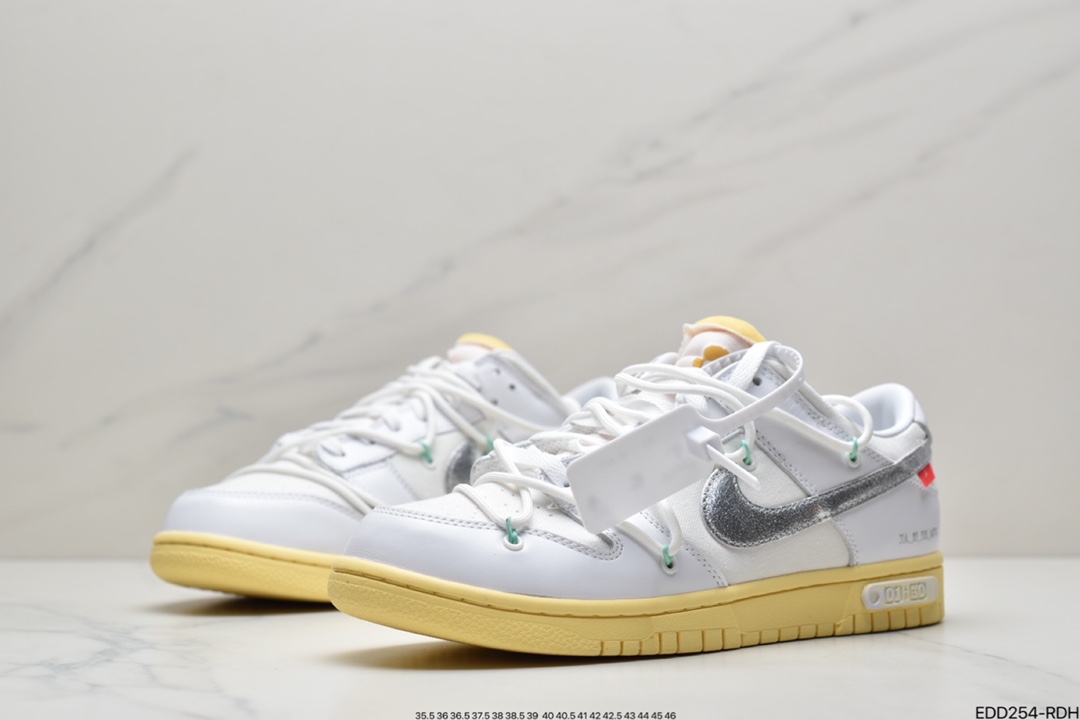 340 Off-White x NIKE SB Dunk Low”The 50”OW联名50色 DM1602-127