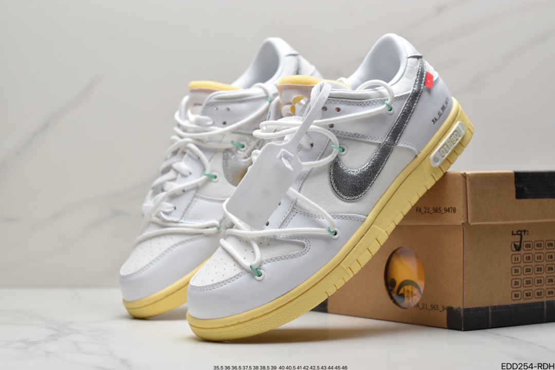 340 Off-White x NIKE SB Dunk Low”The 50”OW联名50色 DM1602-127
