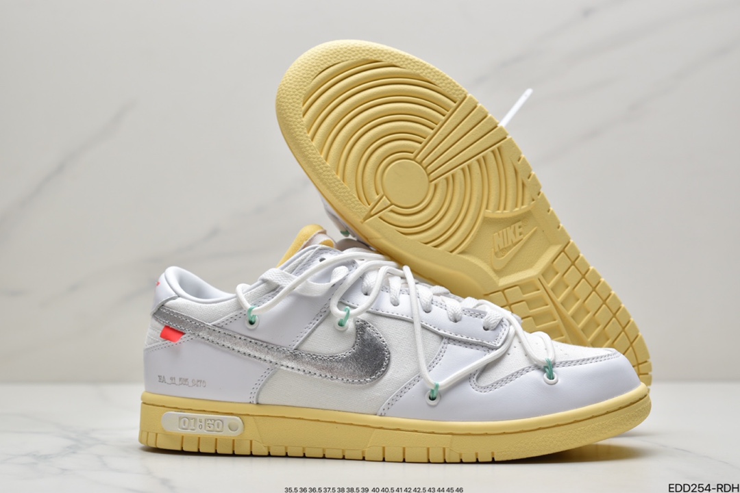 340 Off-White x NIKE SB Dunk Low”The 50”OW联名50色 DM1602-127