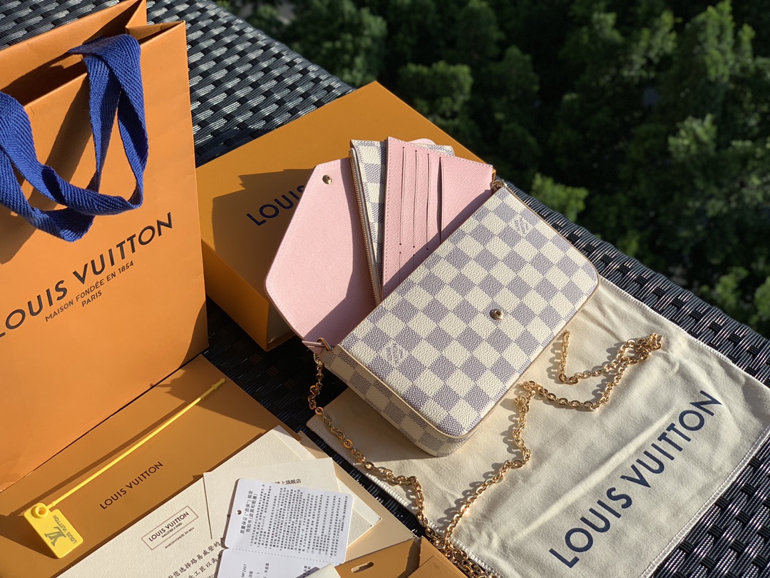 非市场普通货 进口皮料半钢五金 m63106尺寸21 x 12 x 3 cm POCHETTE FÉLI