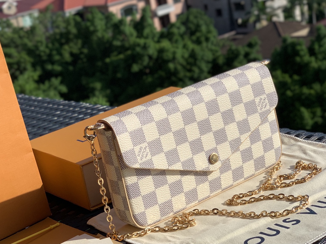 非市场普通货 进口皮料半钢五金 m63106尺寸21 x 12 x 3 cm POCHETTE FÉLI