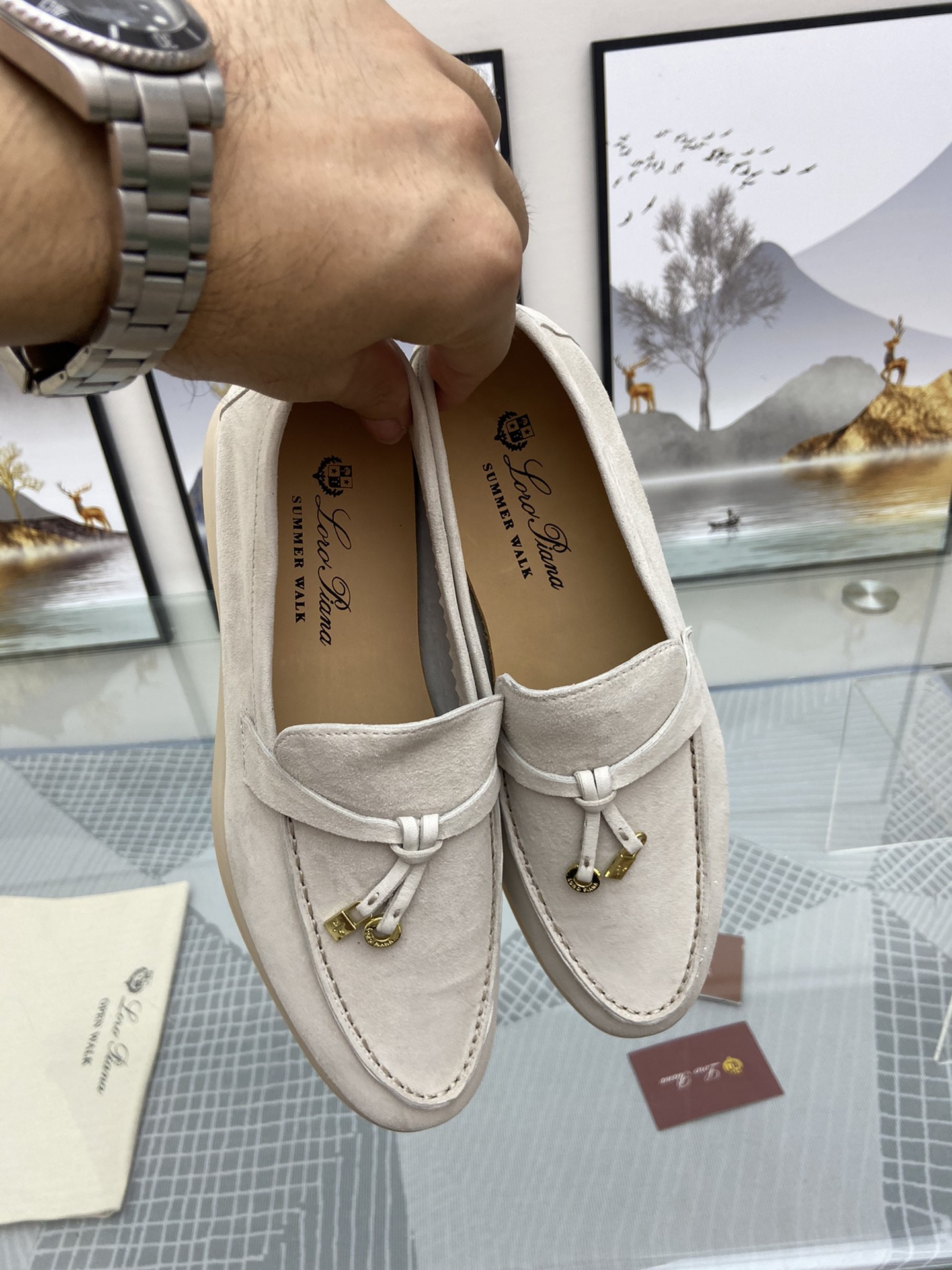 P251Loro Piana* marea marca cuatro estaciones modelos clásicos. Parte superior: oveja importada Jing