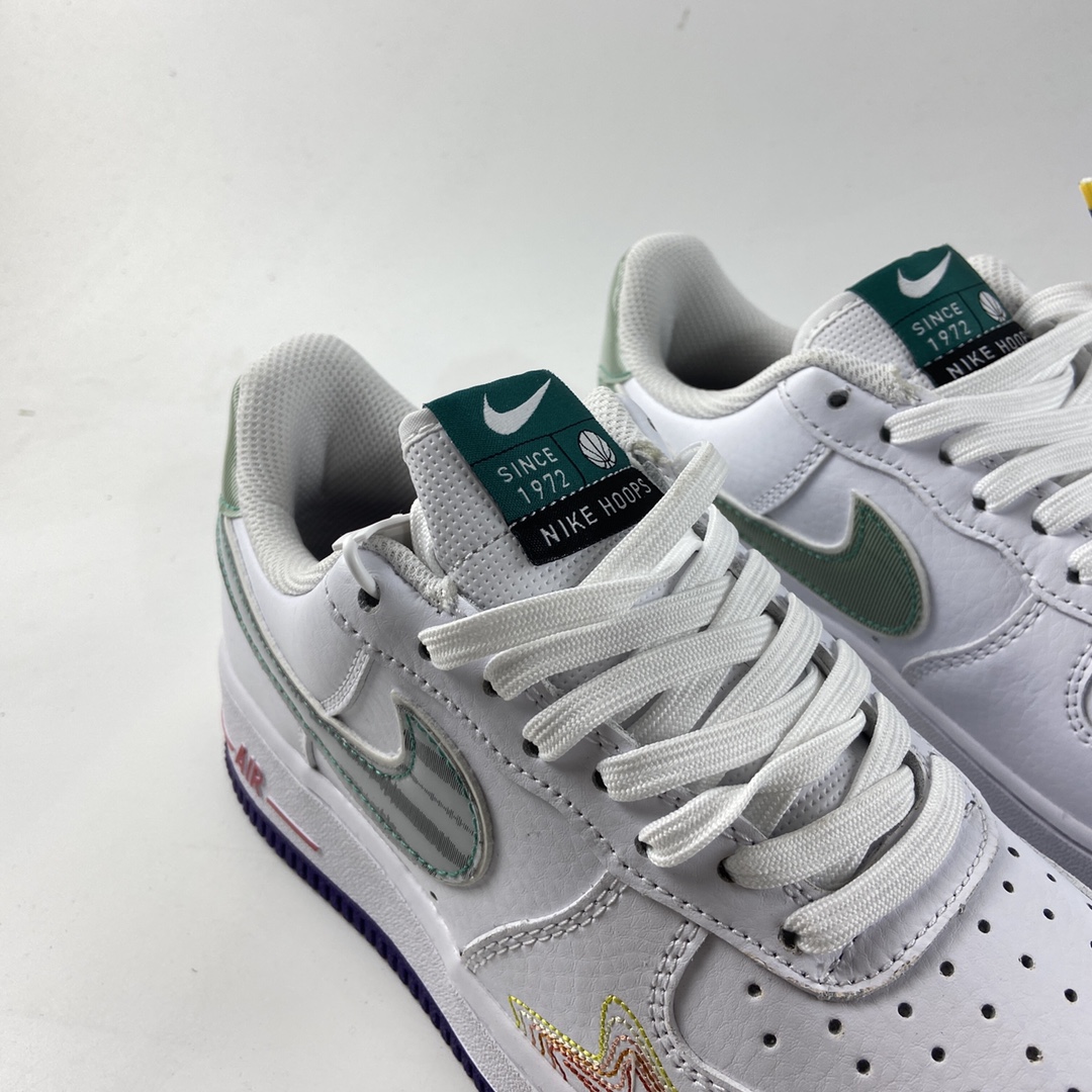 P160  NIKE Air Force 1’07 Low 空军一号鸳鸯炫彩线勾低帮休闲板鞋 CW6015-100