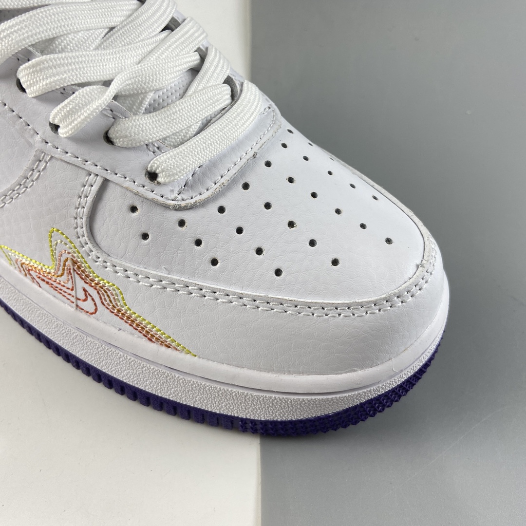 P160  NIKE Air Force 1’07 Low 空军一号鸳鸯炫彩线勾低帮休闲板鞋 CW6015-100