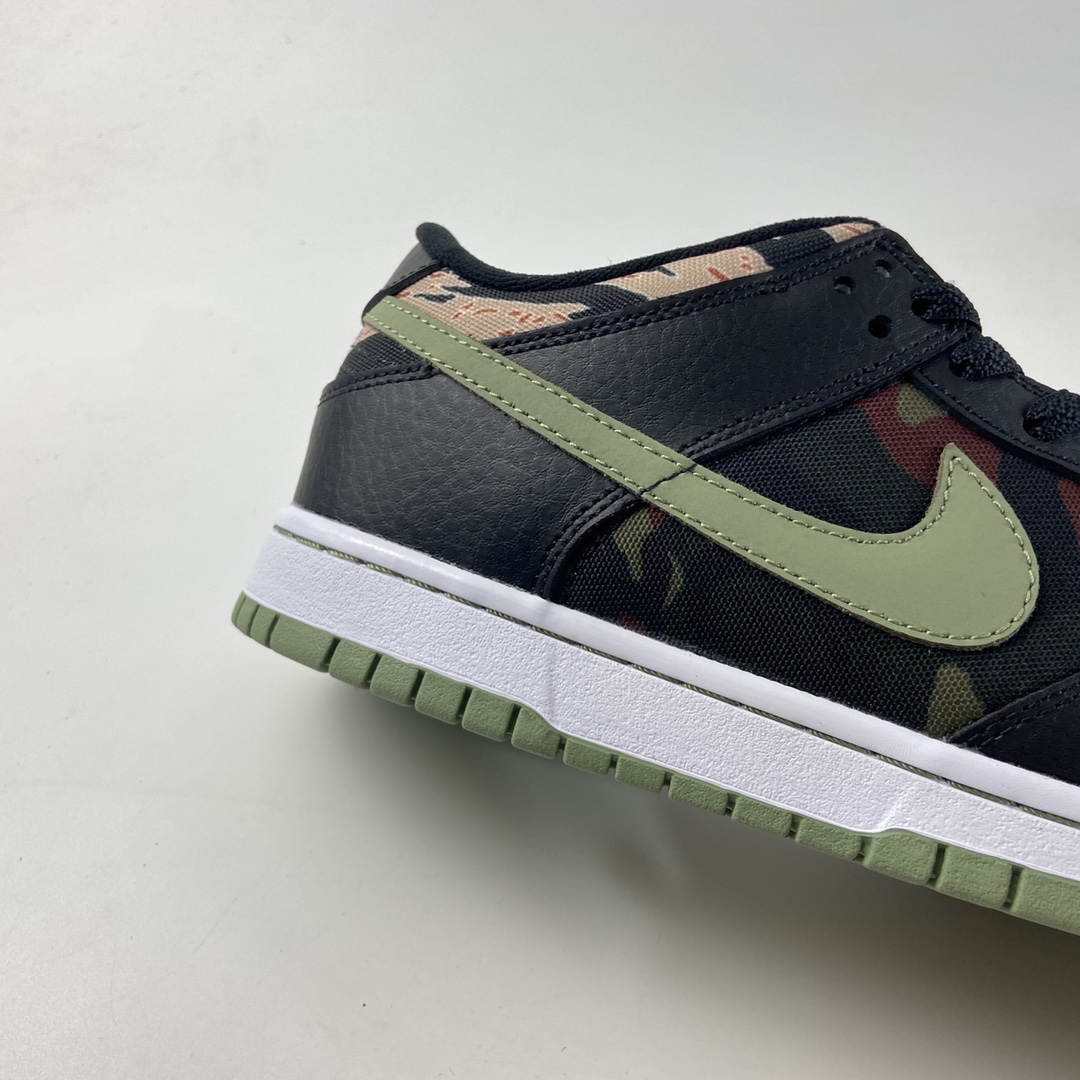 P300  NIKE SB Dunk Low Russet Cedar 迷彩不对称鸳鸯滑板鞋 DH0957-001