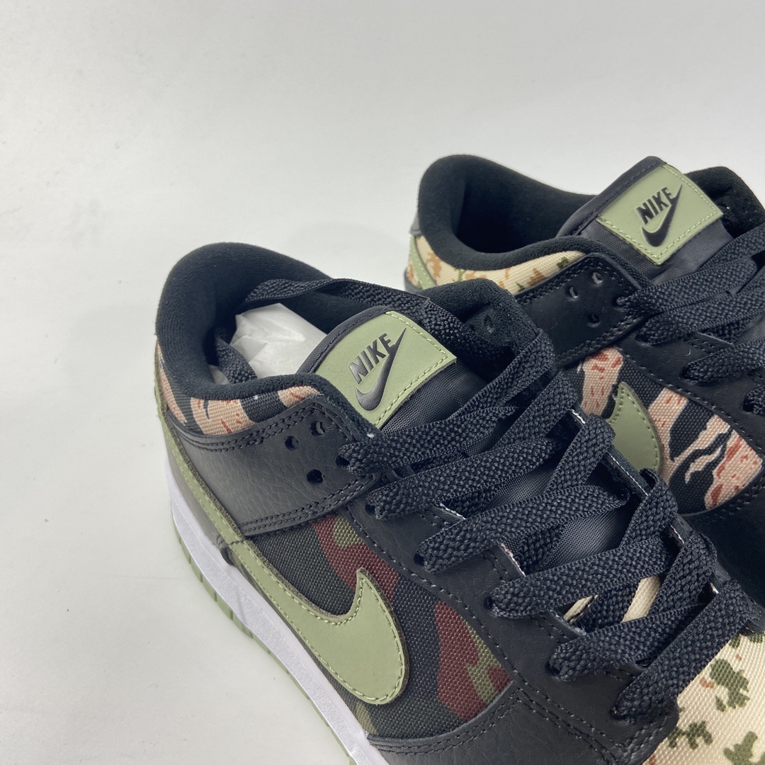 P300  NIKE SB Dunk Low Russet Cedar 迷彩不对称鸳鸯滑板鞋 DH0957-001