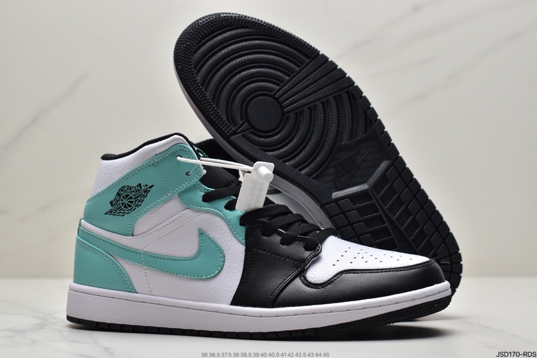 200 Air Jordan 1 Mid ”Obsidian”黑曜石 乔一中邦 554724-174