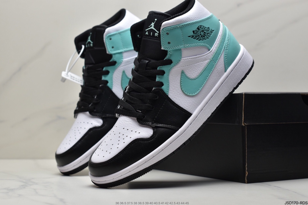 200 Air Jordan 1 Mid ”Obsidian”黑曜石 乔一中邦 554724-174