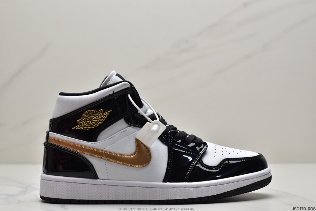 200 Air Jordan 1 Mid ”Obsidian”黑曜石 乔一中邦 554724-174
