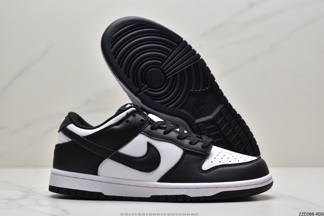 250 Nike Dunk Low“Black” “黑白熊猫”扣篮系列低帮休闲运动滑板板鞋DD1503-101