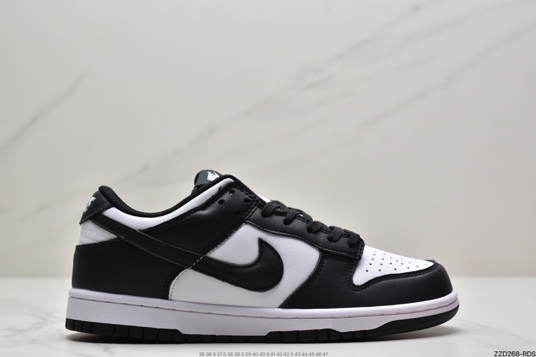 250 Nike Dunk Low“Black” “黑白熊猫”扣篮系列低帮休闲运动滑板板鞋DD1503-101