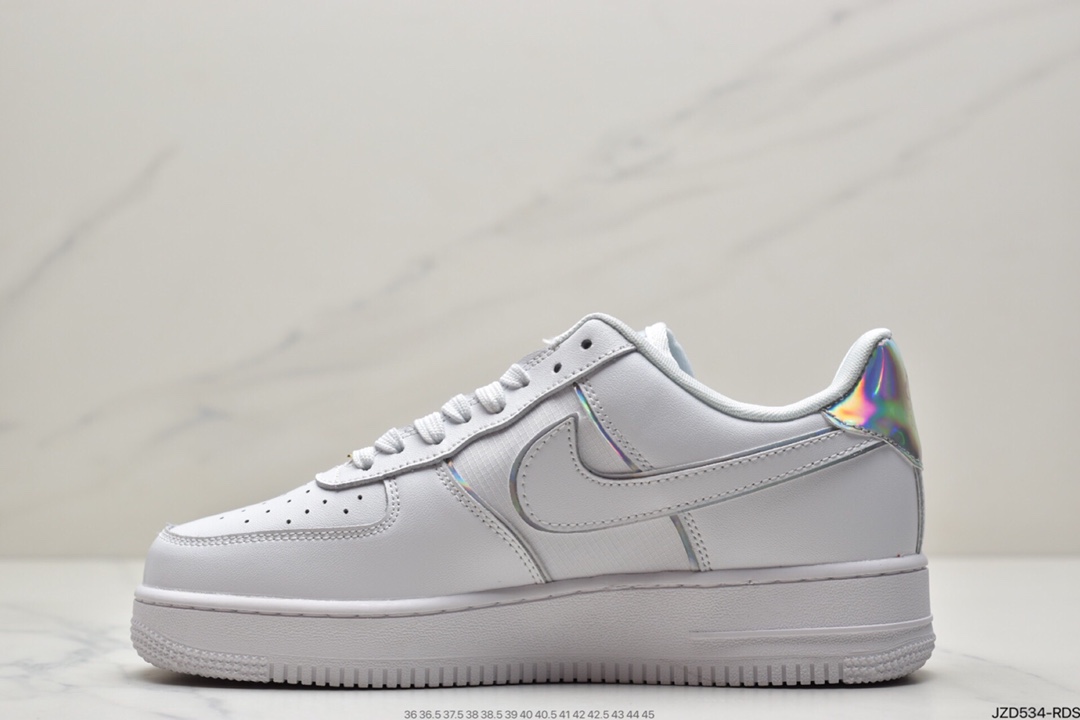 140 耐克Nike Air Force 1 Low Y2K 4”White/IRIDESCENT”空军一号经典百搭休闲运动板鞋 AT6147-100