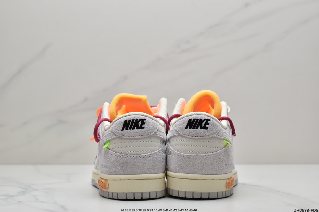 300 Off-White x Nike SB Dunk Low”The 10/50” OW灰白板鞋 DJ0950-100