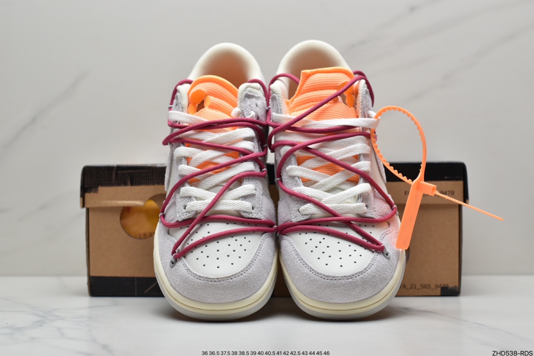 300 Off-White x Nike SB Dunk Low”The 10/50” OW灰白板鞋 DJ0950-100