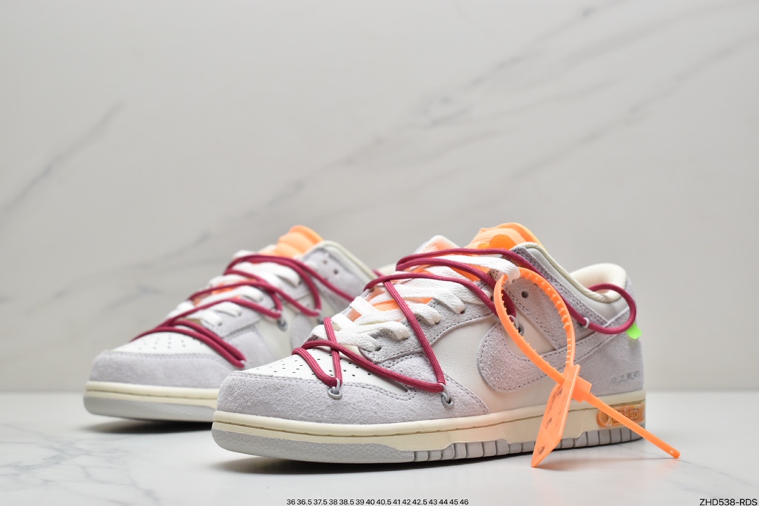 300 Off-White x Nike SB Dunk Low”The 10/50” OW灰白板鞋 DJ0950-100